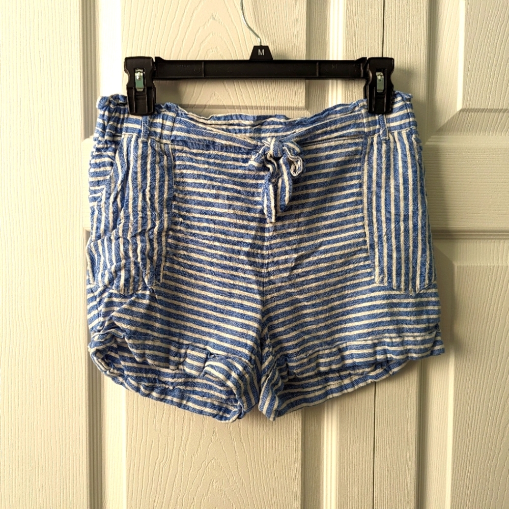NWOT Jolt Striped Linen Shorts Size Medium